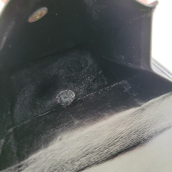 Givenchy Men's Card Bill Coin Holder Wallet Bifold Leather Medium Black Retro - Picture 8 of 13